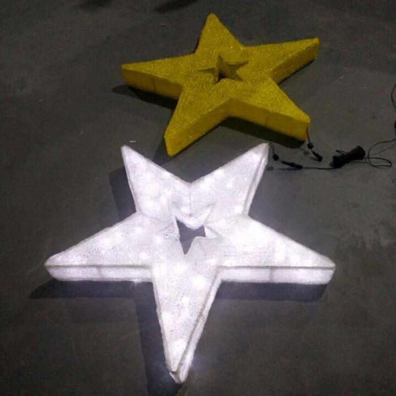 Trang trí đèn LED ngôi sao Giáng sinh ấm áp Đèn LED trắng Sao